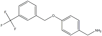 (4-{[3-(trifluoromethyl)phenyl]methoxy}phenyl)methanamine 结构式