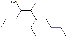 (4-aminoheptan-3-yl)(butyl)ethylamine 结构式