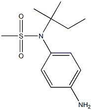 (4-aminophenyl)-N-(2-methylbutan-2-yl)methanesulfonamide 结构式
