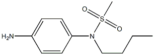 (4-aminophenyl)-N-butylmethanesulfonamide 结构式