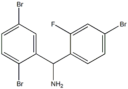 (4-bromo-2-fluorophenyl)(2,5-dibromophenyl)methanamine 结构式