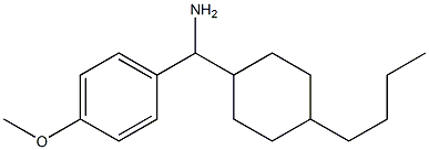 (4-butylcyclohexyl)(4-methoxyphenyl)methanamine 结构式