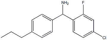 (4-chloro-2-fluorophenyl)(4-propylphenyl)methanamine 结构式