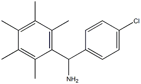(4-chlorophenyl)(2,3,4,5,6-pentamethylphenyl)methanamine 结构式