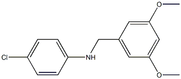 (4-chlorophenyl)(3,5-dimethoxyphenyl)methylamine 结构式