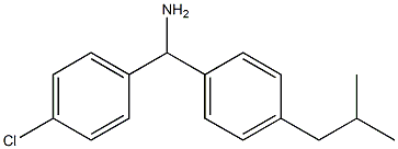 (4-chlorophenyl)[4-(2-methylpropyl)phenyl]methanamine 结构式