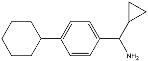 (4-cyclohexylphenyl)(cyclopropyl)methanamine 结构式