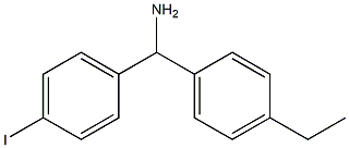 (4-ethylphenyl)(4-iodophenyl)methanamine 结构式