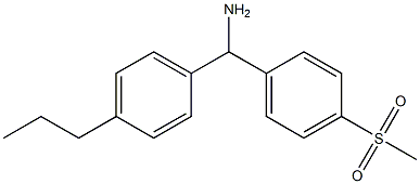 (4-methanesulfonylphenyl)(4-propylphenyl)methanamine 结构式