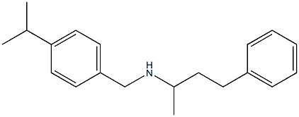(4-phenylbutan-2-yl)({[4-(propan-2-yl)phenyl]methyl})amine 结构式