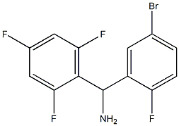 (5-bromo-2-fluorophenyl)(2,4,6-trifluorophenyl)methanamine 结构式
