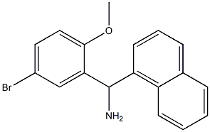 (5-bromo-2-methoxyphenyl)(naphthalen-1-yl)methanamine 结构式