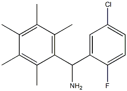 (5-chloro-2-fluorophenyl)(2,3,4,5,6-pentamethylphenyl)methanamine 结构式