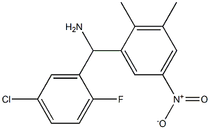 (5-chloro-2-fluorophenyl)(2,3-dimethyl-5-nitrophenyl)methanamine 结构式