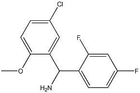 (5-chloro-2-methoxyphenyl)(2,4-difluorophenyl)methanamine 结构式