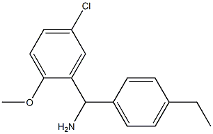 (5-chloro-2-methoxyphenyl)(4-ethylphenyl)methanamine 结构式