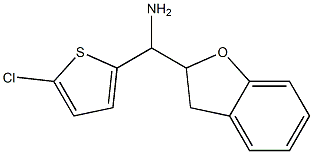 (5-chlorothiophen-2-yl)(2,3-dihydro-1-benzofuran-2-yl)methanamine 结构式