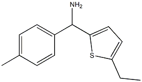 (5-ethylthiophen-2-yl)(4-methylphenyl)methanamine 结构式