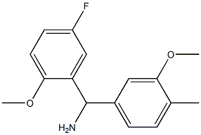 (5-fluoro-2-methoxyphenyl)(3-methoxy-4-methylphenyl)methanamine 结构式