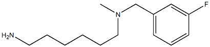 (6-aminohexyl)[(3-fluorophenyl)methyl]methylamine 结构式