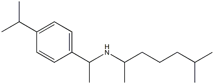 (6-methylheptan-2-yl)({1-[4-(propan-2-yl)phenyl]ethyl})amine 结构式