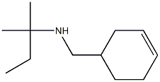 (cyclohex-3-en-1-ylmethyl)(2-methylbutan-2-yl)amine 结构式