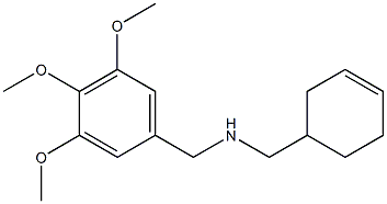 (cyclohex-3-en-1-ylmethyl)[(3,4,5-trimethoxyphenyl)methyl]amine 结构式