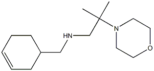 (cyclohex-3-en-1-ylmethyl)[2-methyl-2-(morpholin-4-yl)propyl]amine 结构式