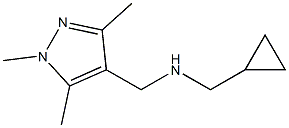 (cyclopropylmethyl)[(1,3,5-trimethyl-1H-pyrazol-4-yl)methyl]amine 结构式