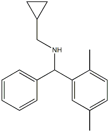 (cyclopropylmethyl)[(2,5-dimethylphenyl)(phenyl)methyl]amine 结构式