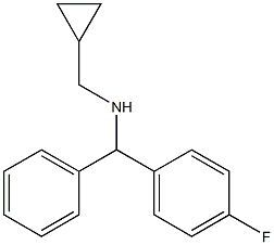 (cyclopropylmethyl)[(4-fluorophenyl)(phenyl)methyl]amine 结构式