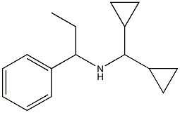 (dicyclopropylmethyl)(1-phenylpropyl)amine 结构式