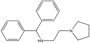 (diphenylmethyl)[2-(pyrrolidin-1-yl)ethyl]amine 结构式