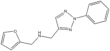 (furan-2-ylmethyl)[(2-phenyl-2H-1,2,3-triazol-4-yl)methyl]amine 结构式