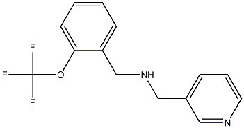 (pyridin-3-ylmethyl)({[2-(trifluoromethoxy)phenyl]methyl})amine 结构式