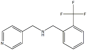 (pyridin-4-ylmethyl)({[2-(trifluoromethyl)phenyl]methyl})amine 结构式