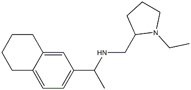 [(1-ethylpyrrolidin-2-yl)methyl][1-(5,6,7,8-tetrahydronaphthalen-2-yl)ethyl]amine 结构式