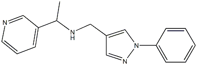 [(1-phenyl-1H-pyrazol-4-yl)methyl][1-(pyridin-3-yl)ethyl]amine 结构式