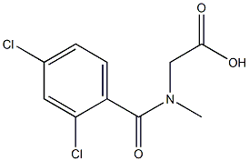 [(2,4-dichlorobenzoyl)(methyl)amino]acetic acid 结构式