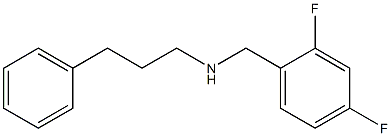 [(2,4-difluorophenyl)methyl](3-phenylpropyl)amine 结构式