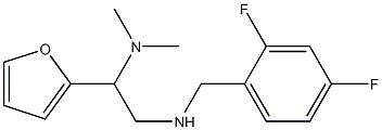 [(2,4-difluorophenyl)methyl][2-(dimethylamino)-2-(furan-2-yl)ethyl]amine 结构式