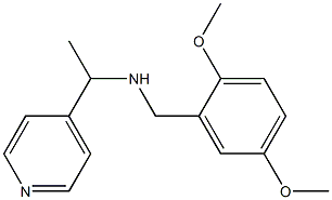 [(2,5-dimethoxyphenyl)methyl][1-(pyridin-4-yl)ethyl]amine 结构式
