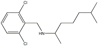 [(2,6-dichlorophenyl)methyl](6-methylheptan-2-yl)amine 结构式