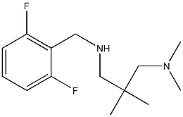 [(2,6-difluorophenyl)methyl]({2-[(dimethylamino)methyl]-2-methylpropyl})amine 结构式