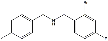 [(2-bromo-4-fluorophenyl)methyl][(4-methylphenyl)methyl]amine 结构式