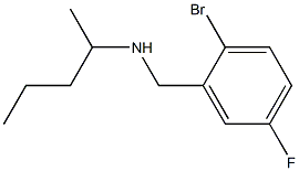 [(2-bromo-5-fluorophenyl)methyl](pentan-2-yl)amine 结构式