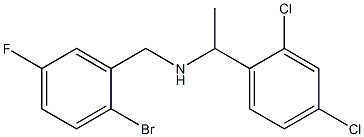 [(2-bromo-5-fluorophenyl)methyl][1-(2,4-dichlorophenyl)ethyl]amine 结构式