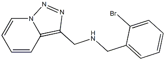 [(2-bromophenyl)methyl]({[1,2,4]triazolo[3,4-a]pyridin-3-ylmethyl})amine 结构式