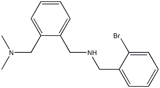 [(2-bromophenyl)methyl]({2-[(dimethylamino)methyl]phenyl}methyl)amine 结构式