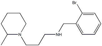 [(2-bromophenyl)methyl][3-(2-methylpiperidin-1-yl)propyl]amine 结构式